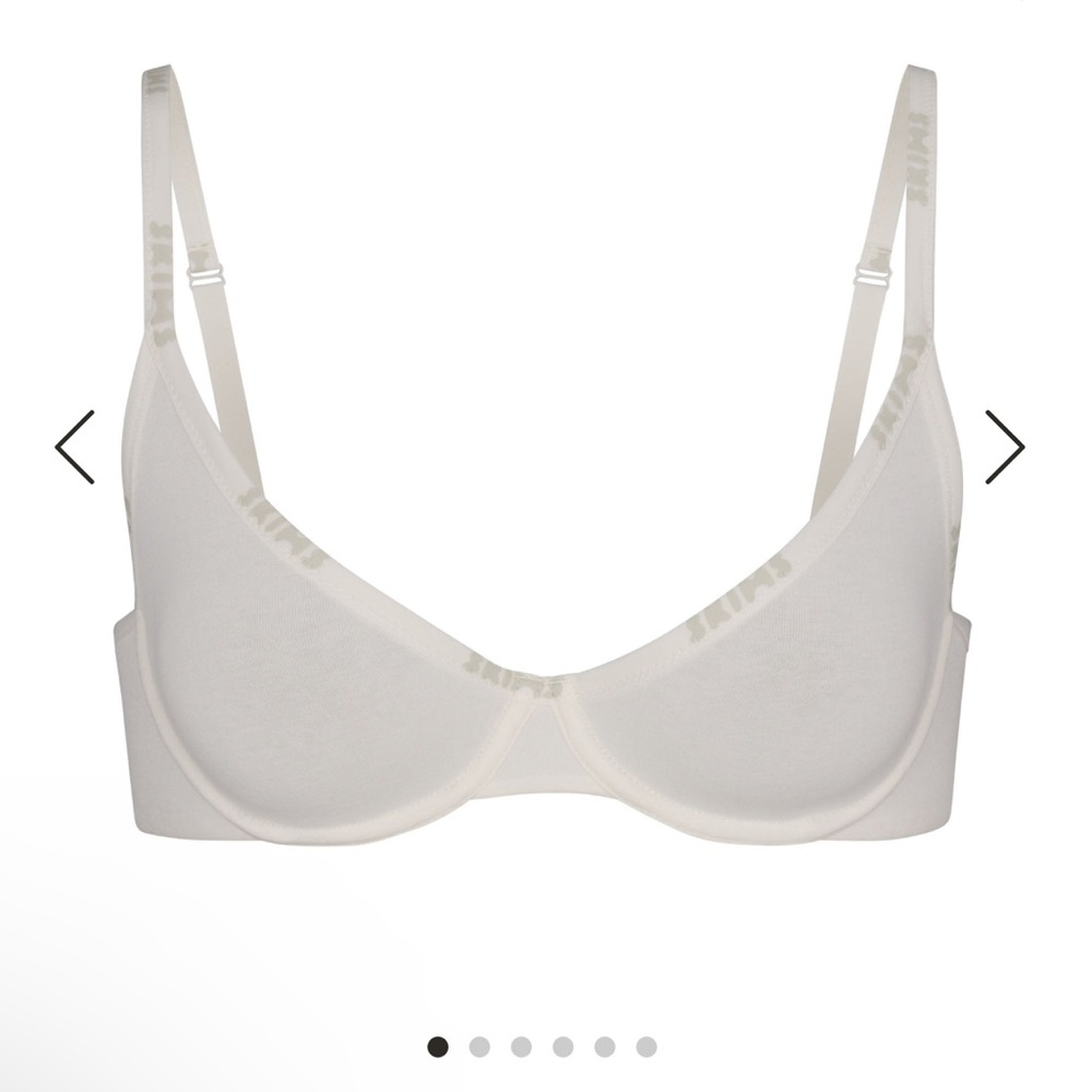 NWT Skims Cotton Logo Demi Bra